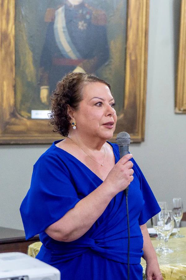 Soraya Malafaia, presidente da Sociedade Portuguesa de Bagé.